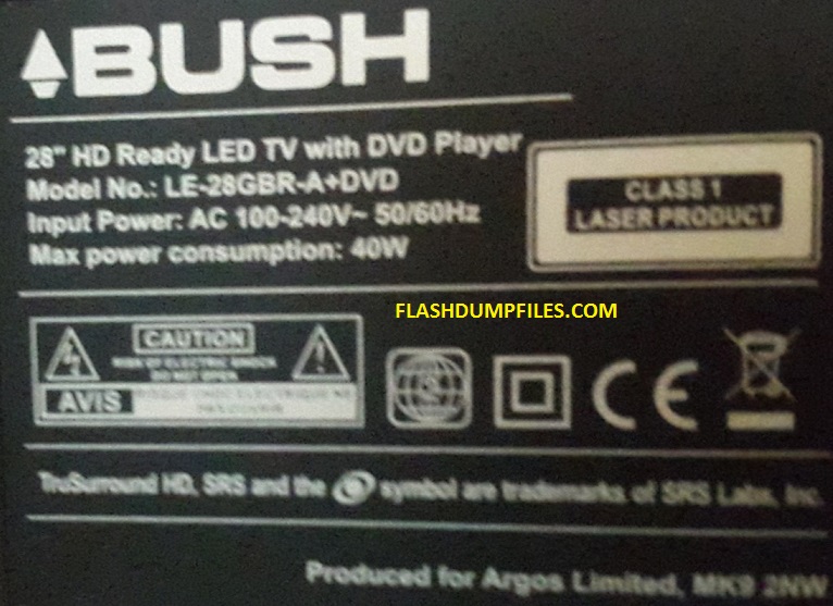BUSH LE-28GBR-A+DVD